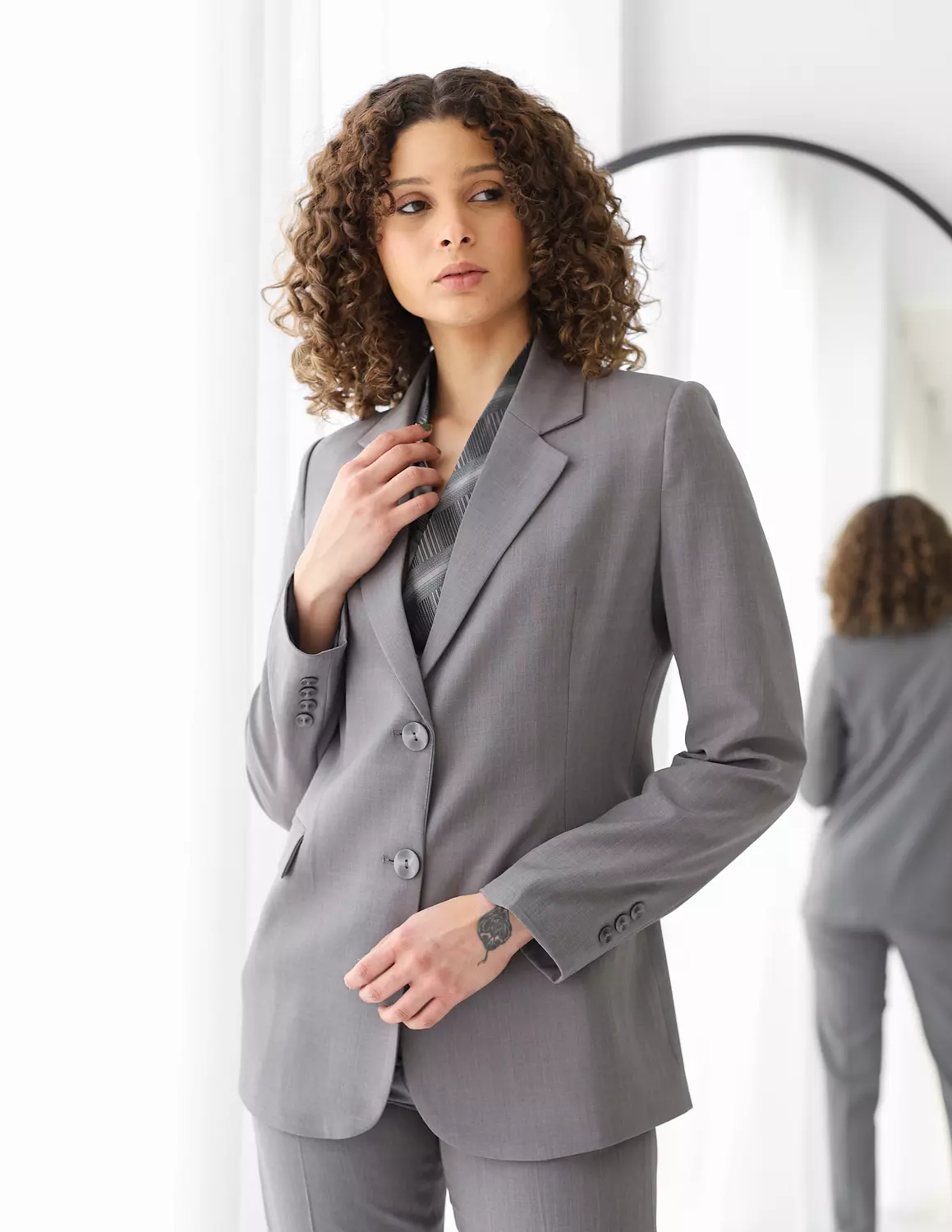 Gray Breeze straight blazer 4