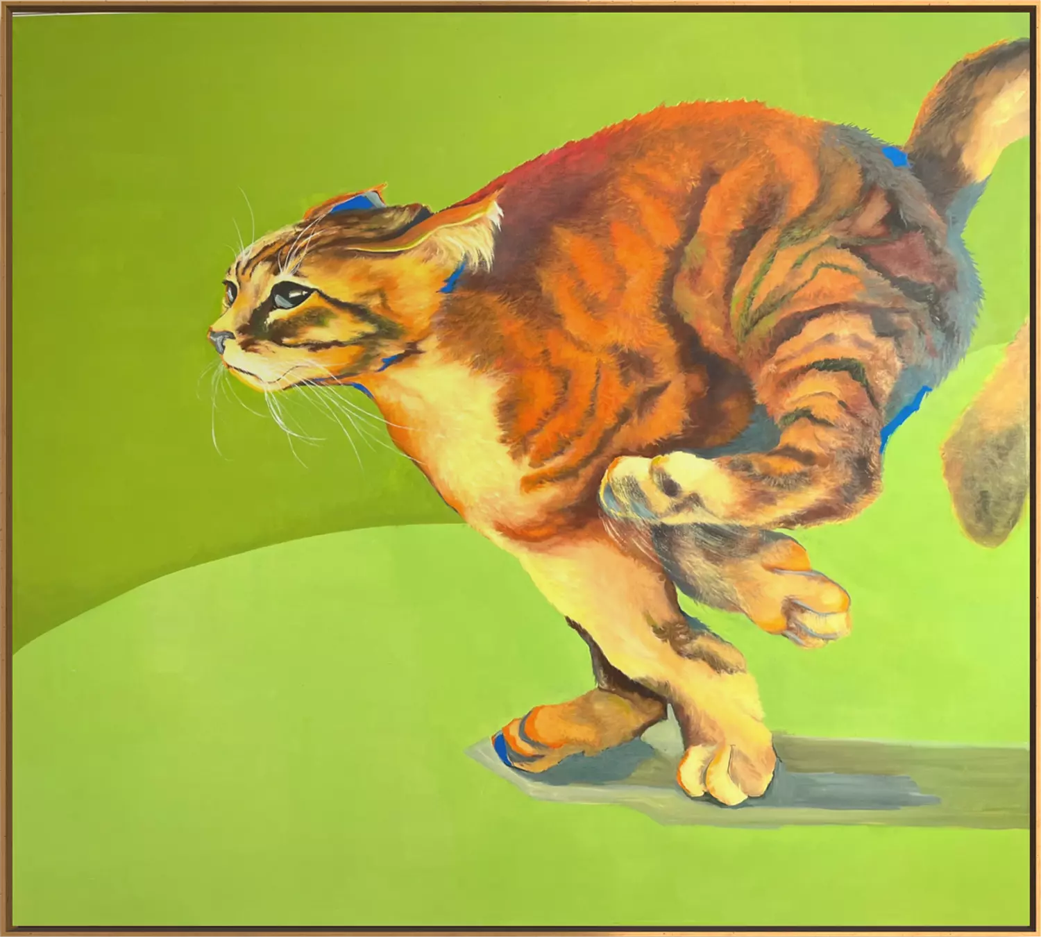 The Impulsive Persona (Green Painting – The Leaping Cat) image