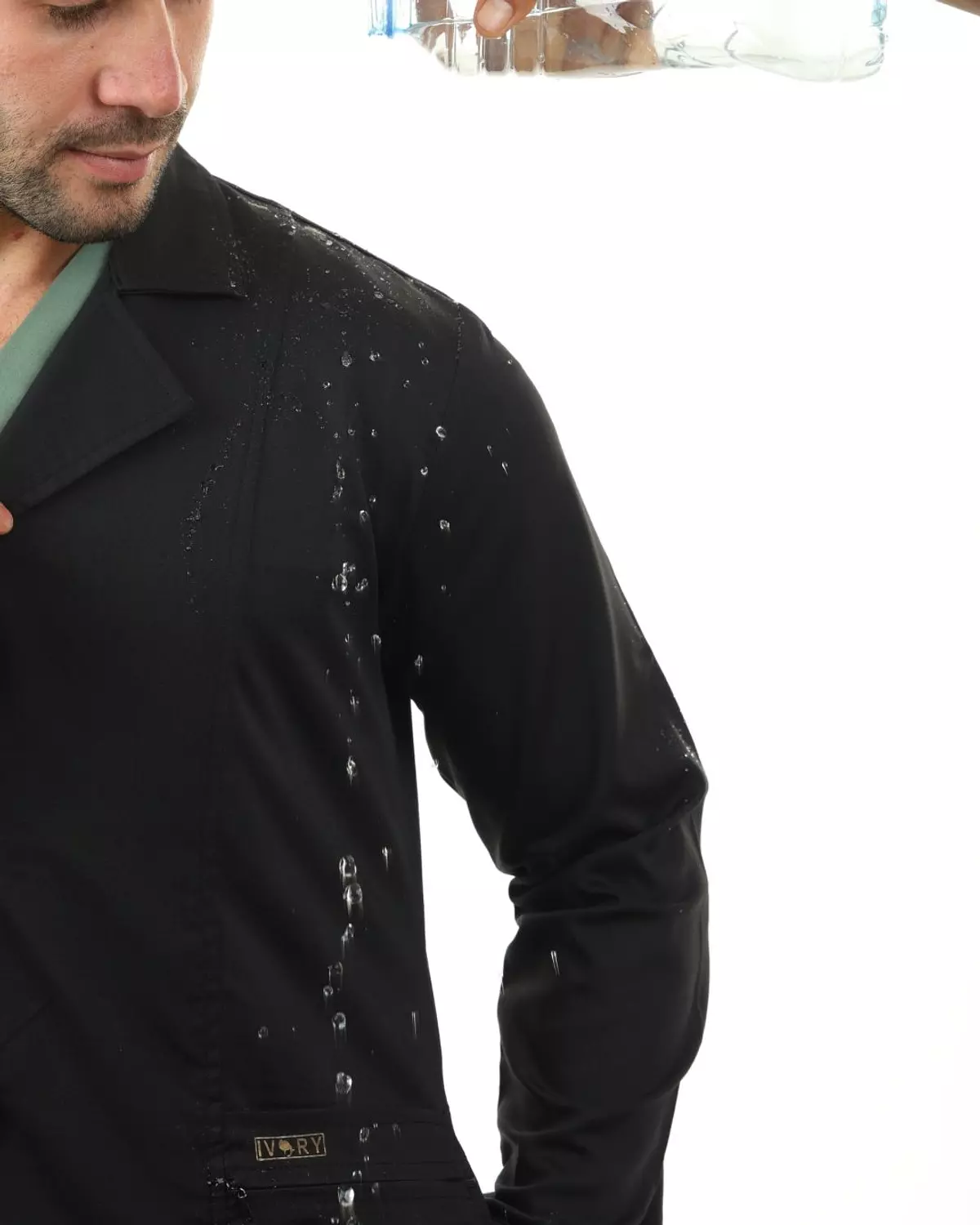 Black Elegance Lab Coat Short 4