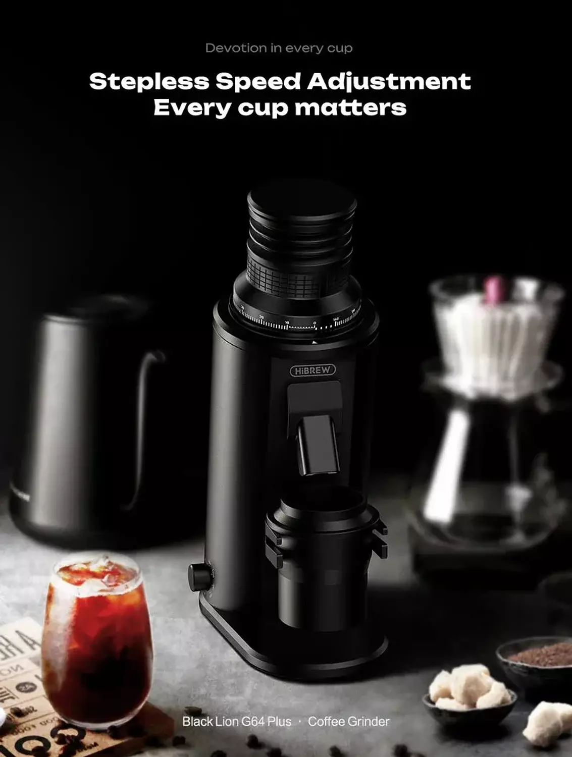 HiBREW G64 Professional Coffee Grinder – 64mm Flat Burr Grinder | Egypt 2