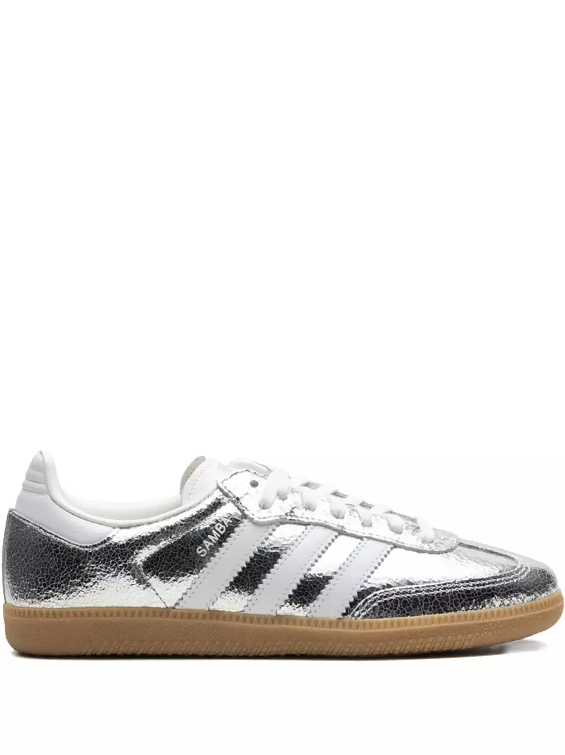 Samba OG "Silver Metallic Cracked Leather" sneakers image