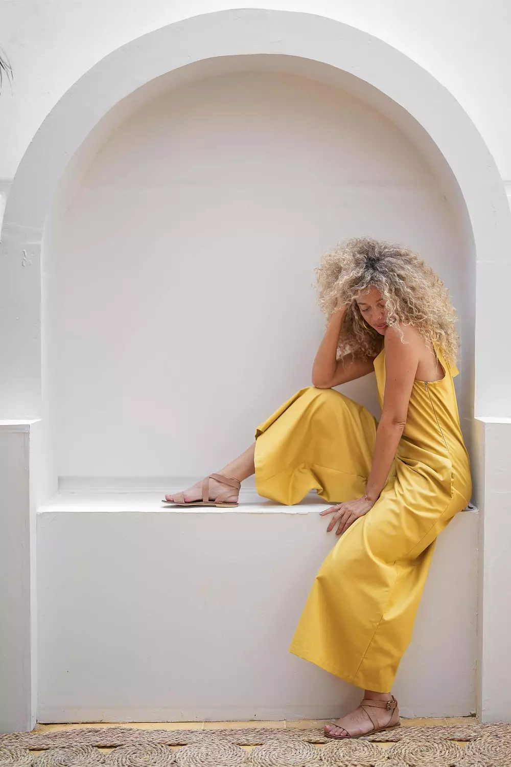 Never Better Jumpsuit Mustard image