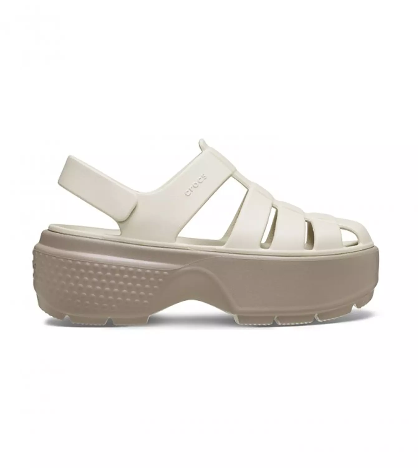 CROCS STOMP FISHERMAN SANDAL BEIGE 5