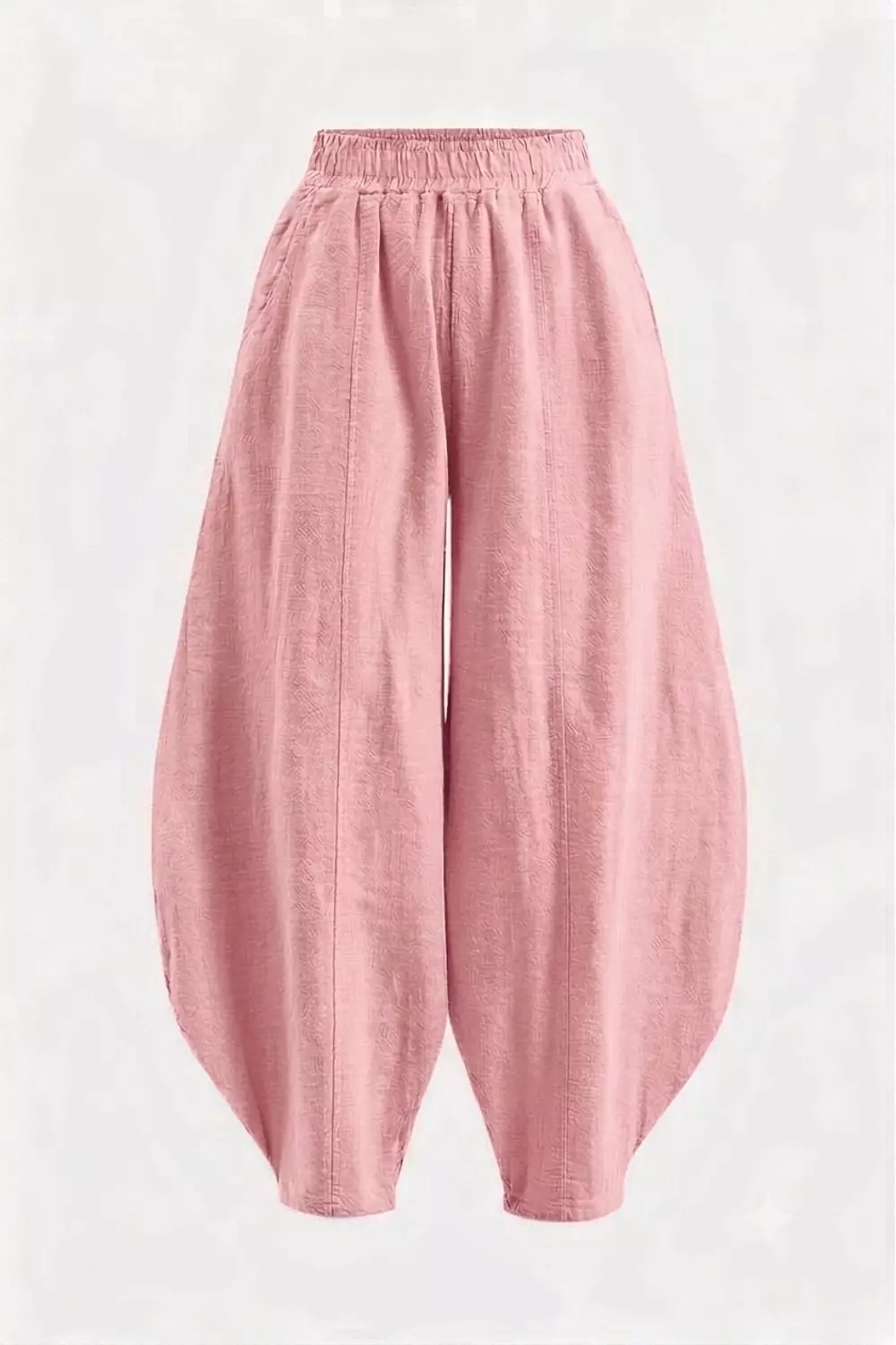 Balloon-Fit Linen Pants 4