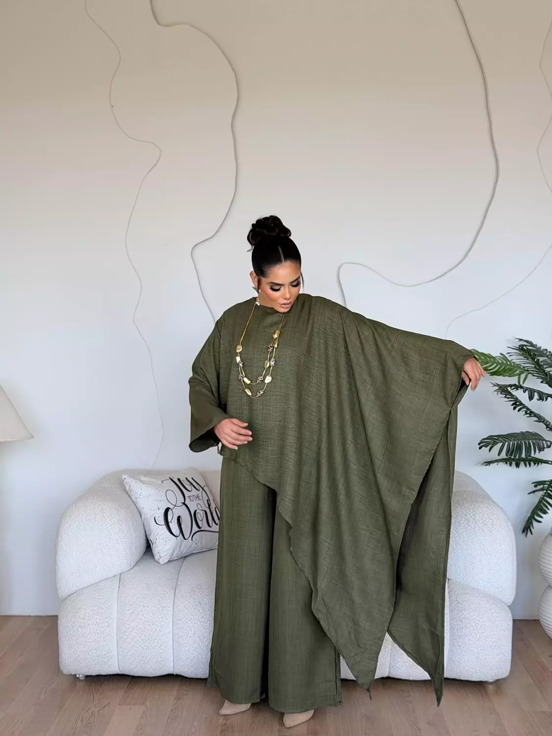 The Flowy Set In Olive 2