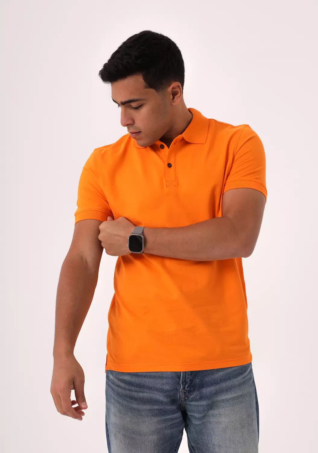 Bright Orange Polo Shirt image