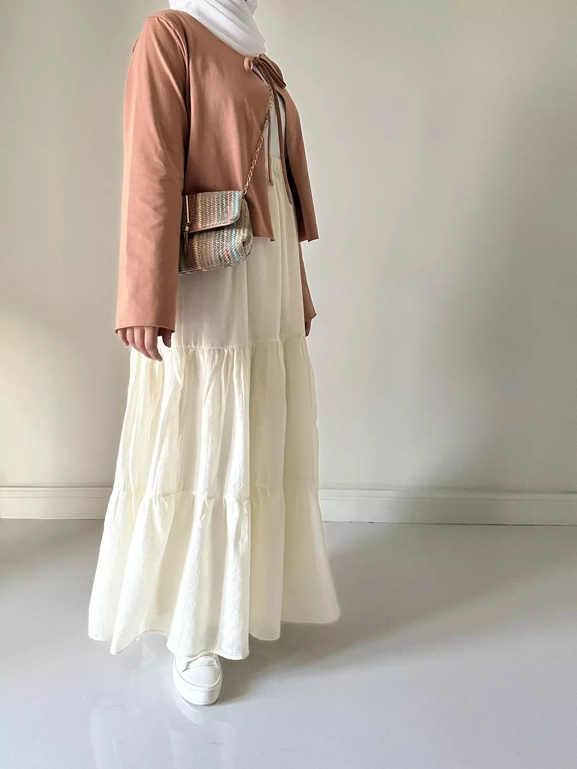 Voile linen ruffles skirt(T)  8