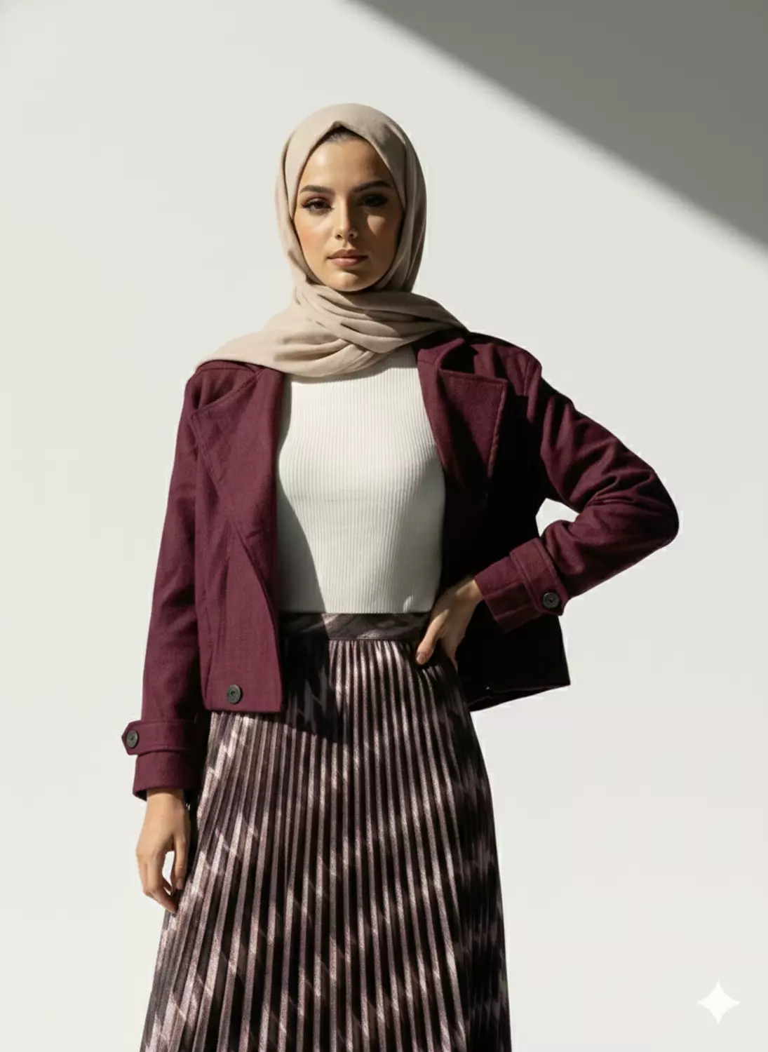 Chic Cropped Suede Jacket 1