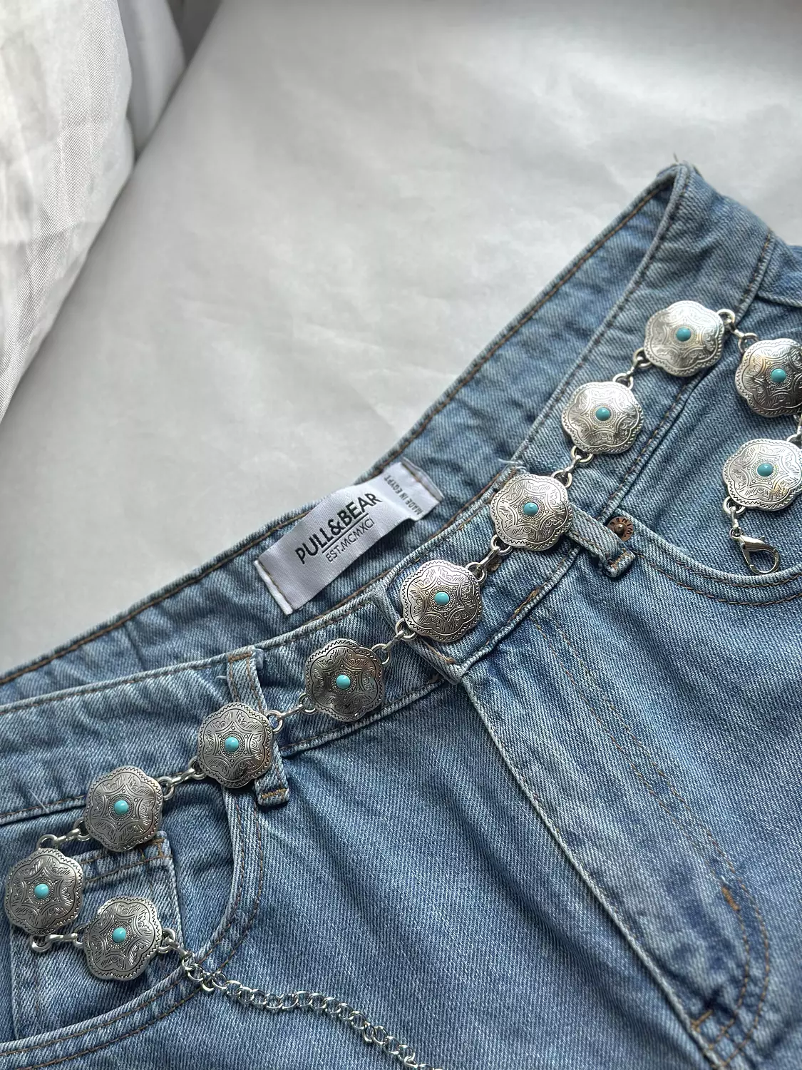 Silver  Teriqouse Belt image