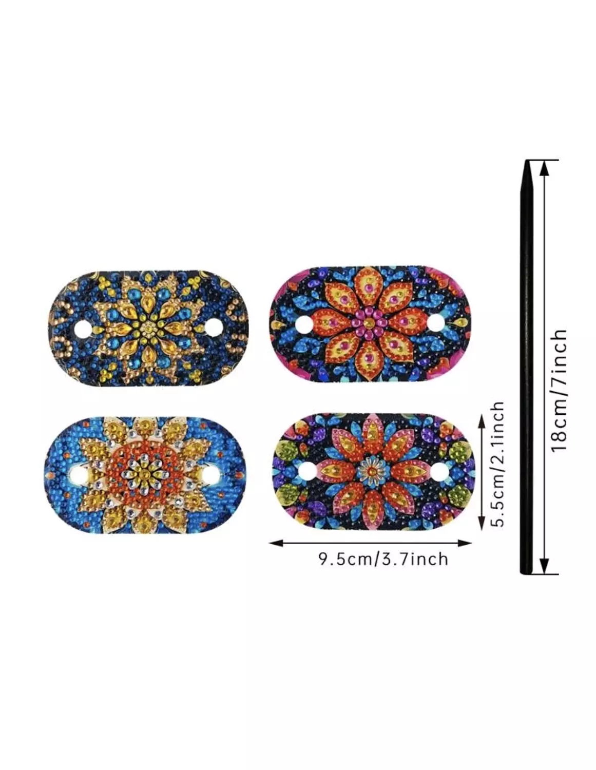 Diamond Painting- Leather Hair Clips with Hairpin 1