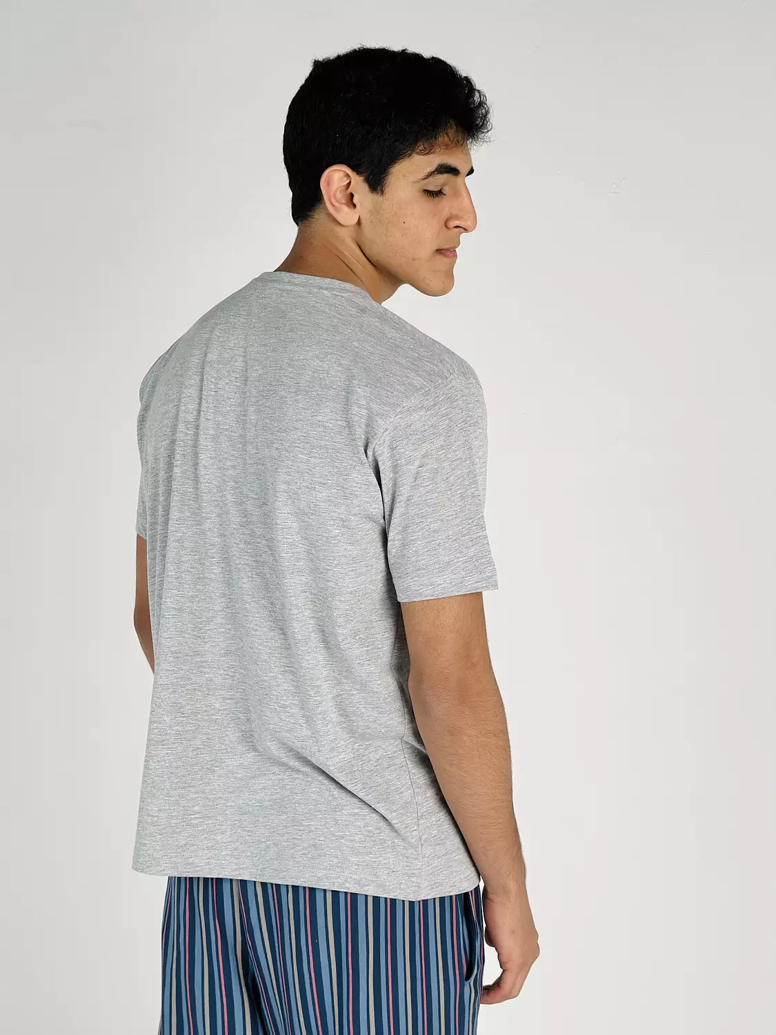 Grey Round-neck T-shirt 1