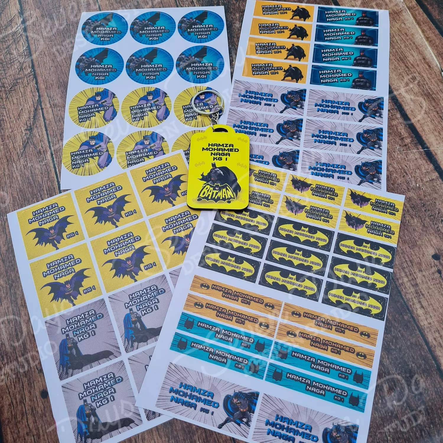 Batman School Labels 5