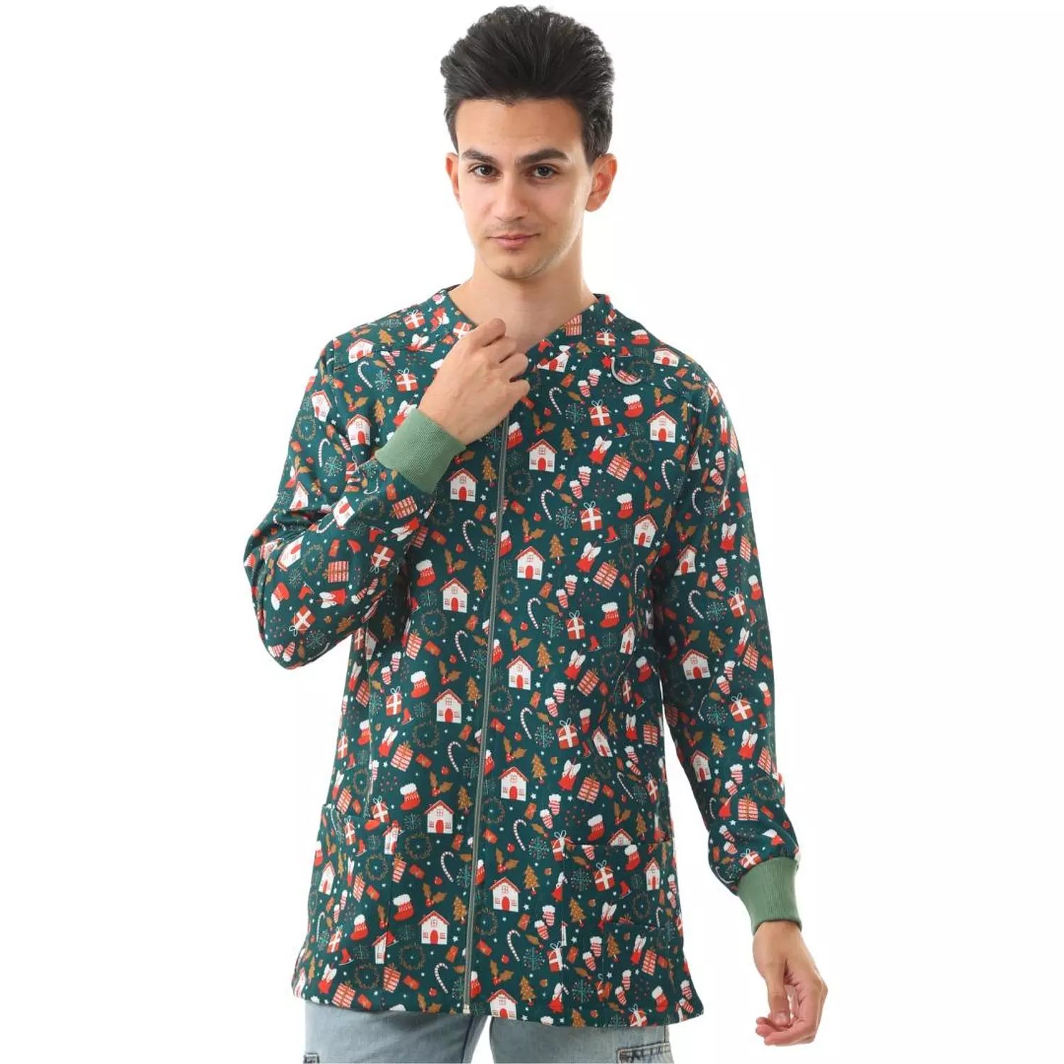 Green Christmas Lab Coat 9