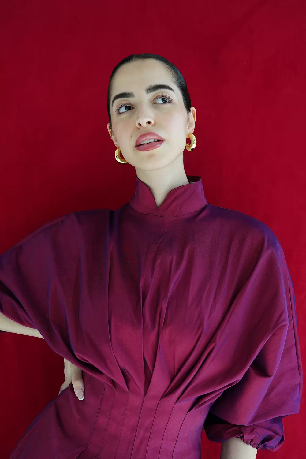 The glow dress Burgundy  4