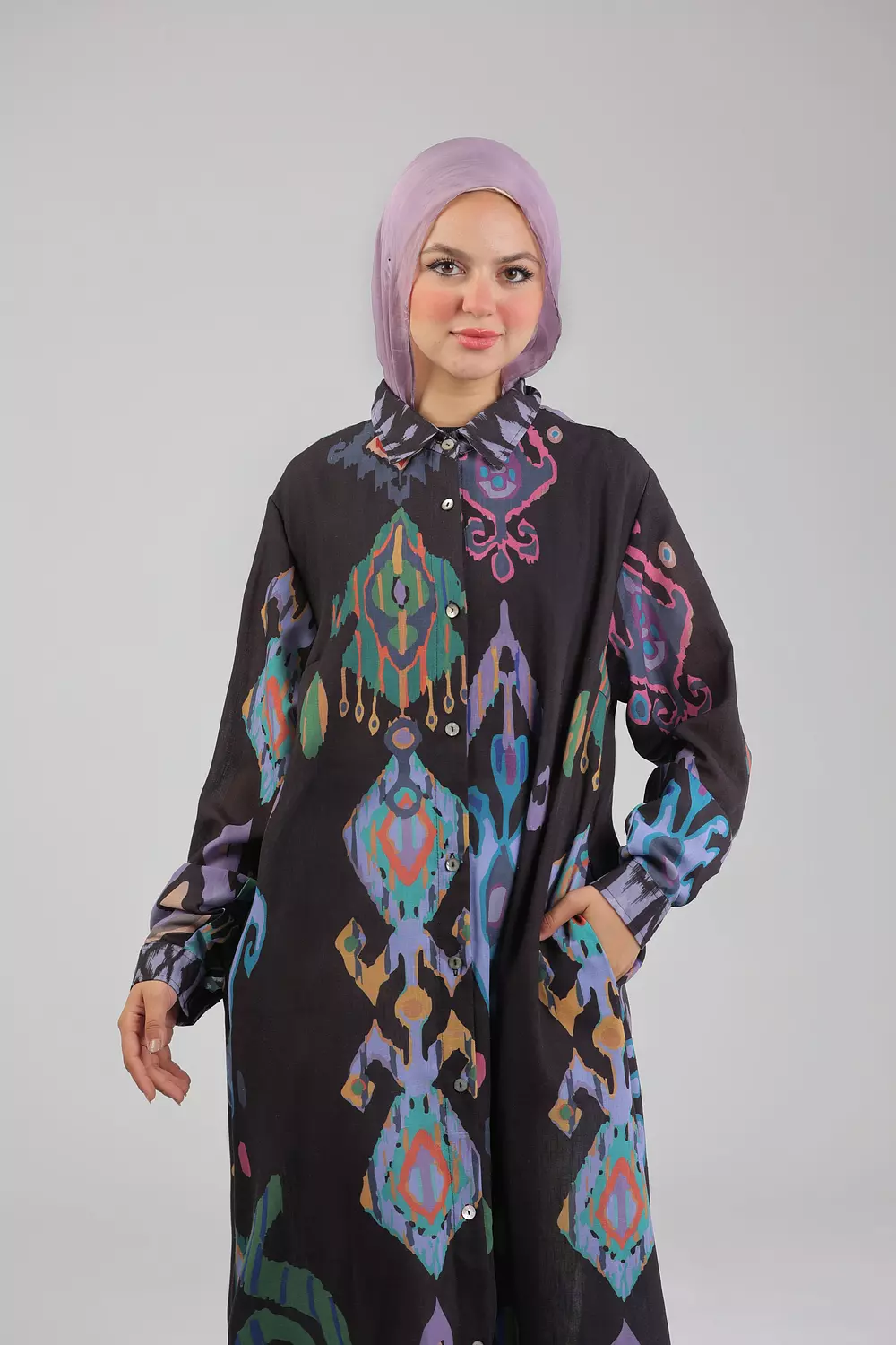 Damask Black dress 5