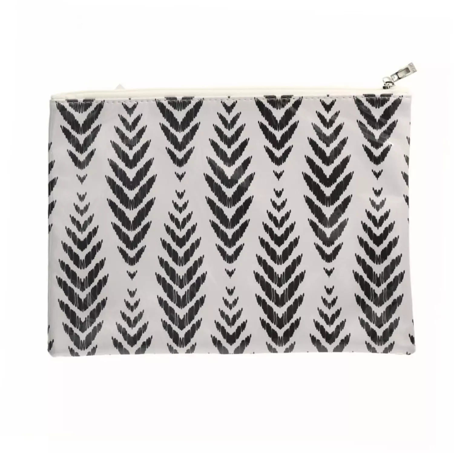 Black Feather Plastic Wrap Pouch 1