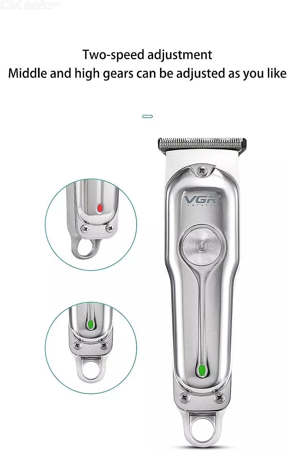 VGR V-071 Professional Cordless Hair Trimmer with Precision T-Blade 5