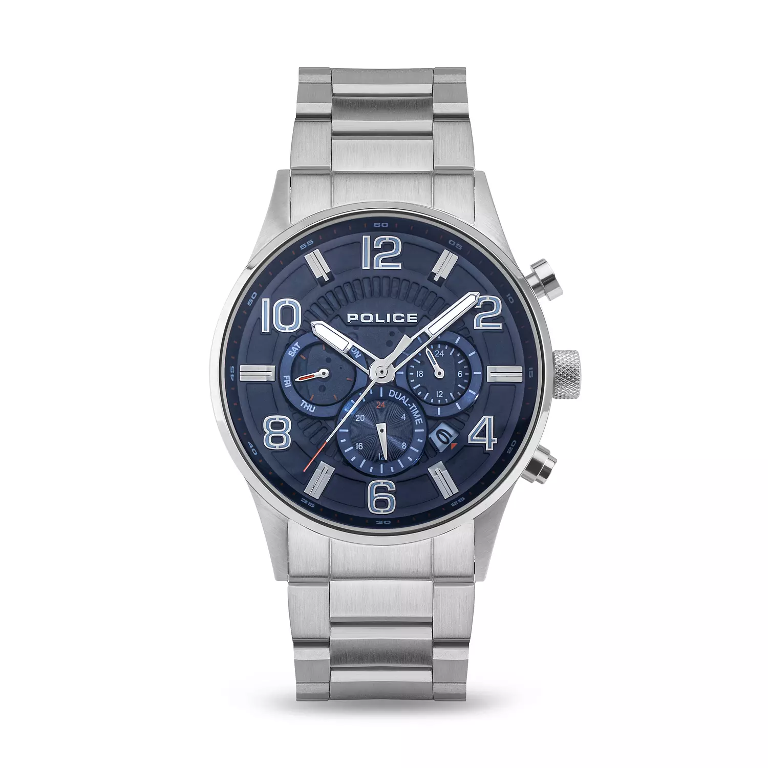 Police Addis Men's Silver Stainless Steel Band Watch PEWJK2203101 image