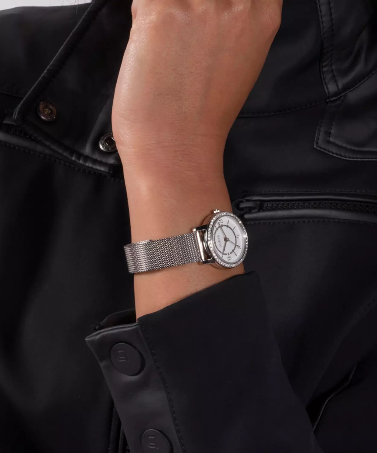 GUESS GW0534L1 Women's  Watch Silver Tone Mesh Bracelet 6