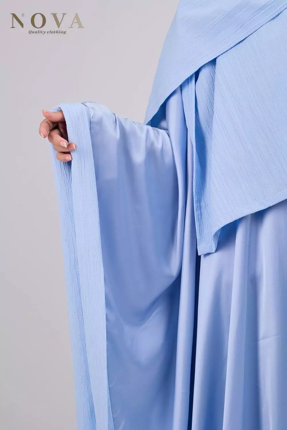 Baby blue Crush Satin 2