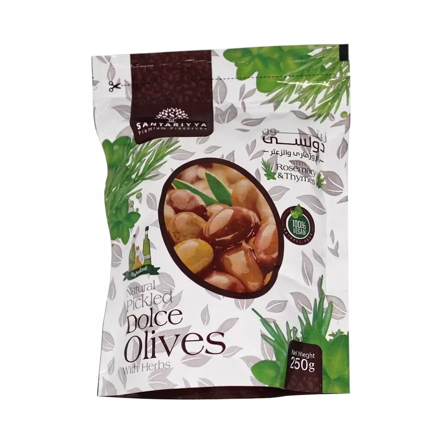 Dolce Olives with Herbs Pouch 250g image