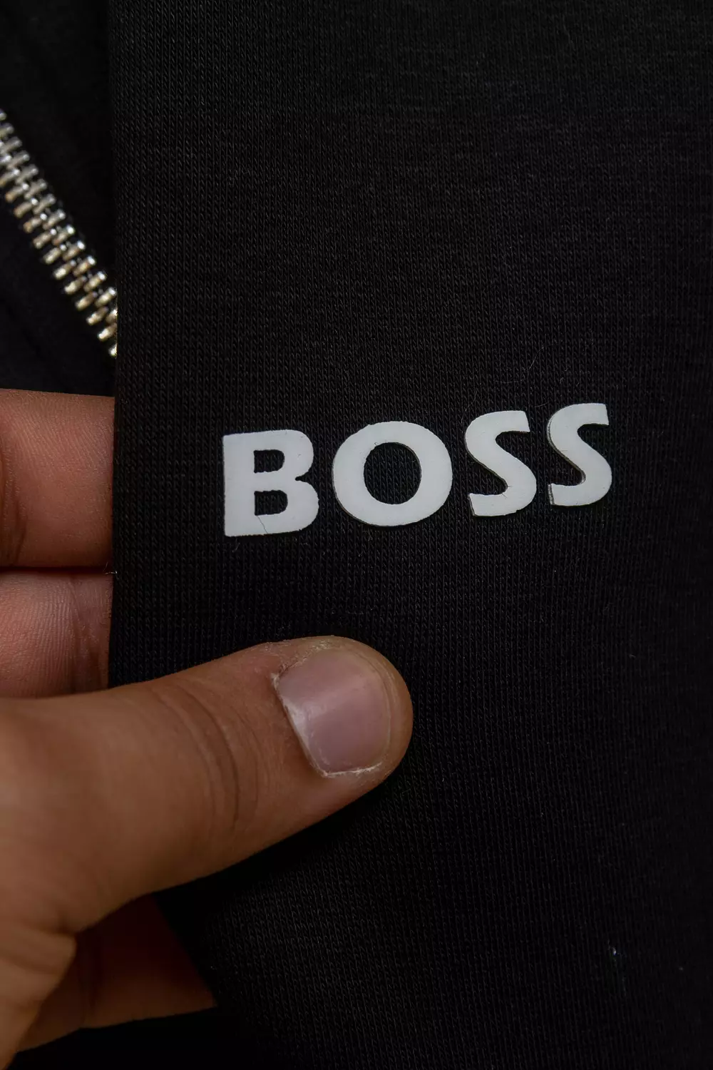 HUGO BOSS QUARTER ZIPPER HOODIE / 1551 7