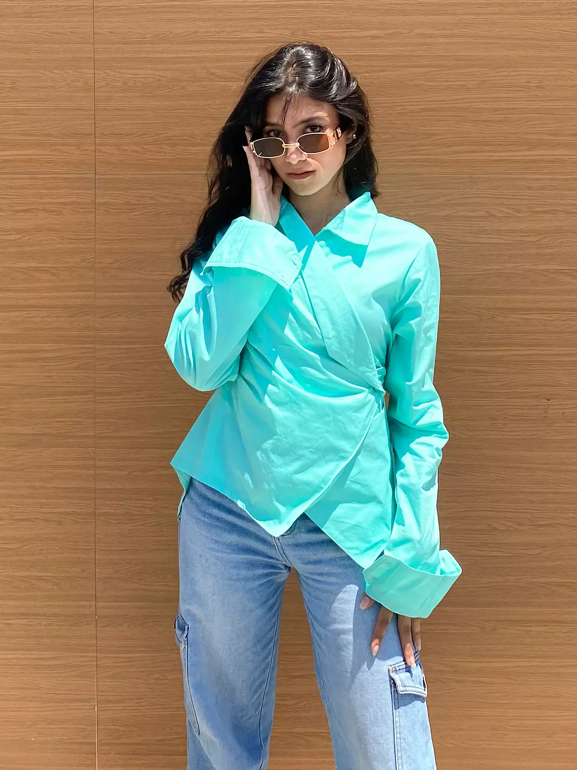 Veya Blouse Mint Green  4