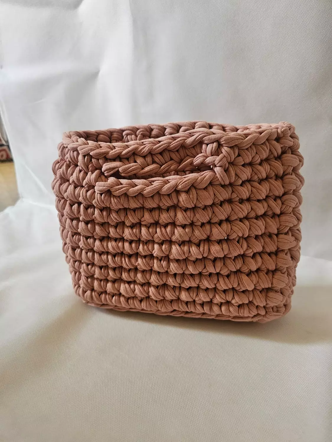 Peachy Loop – Handwoven Crochet Clutch 5