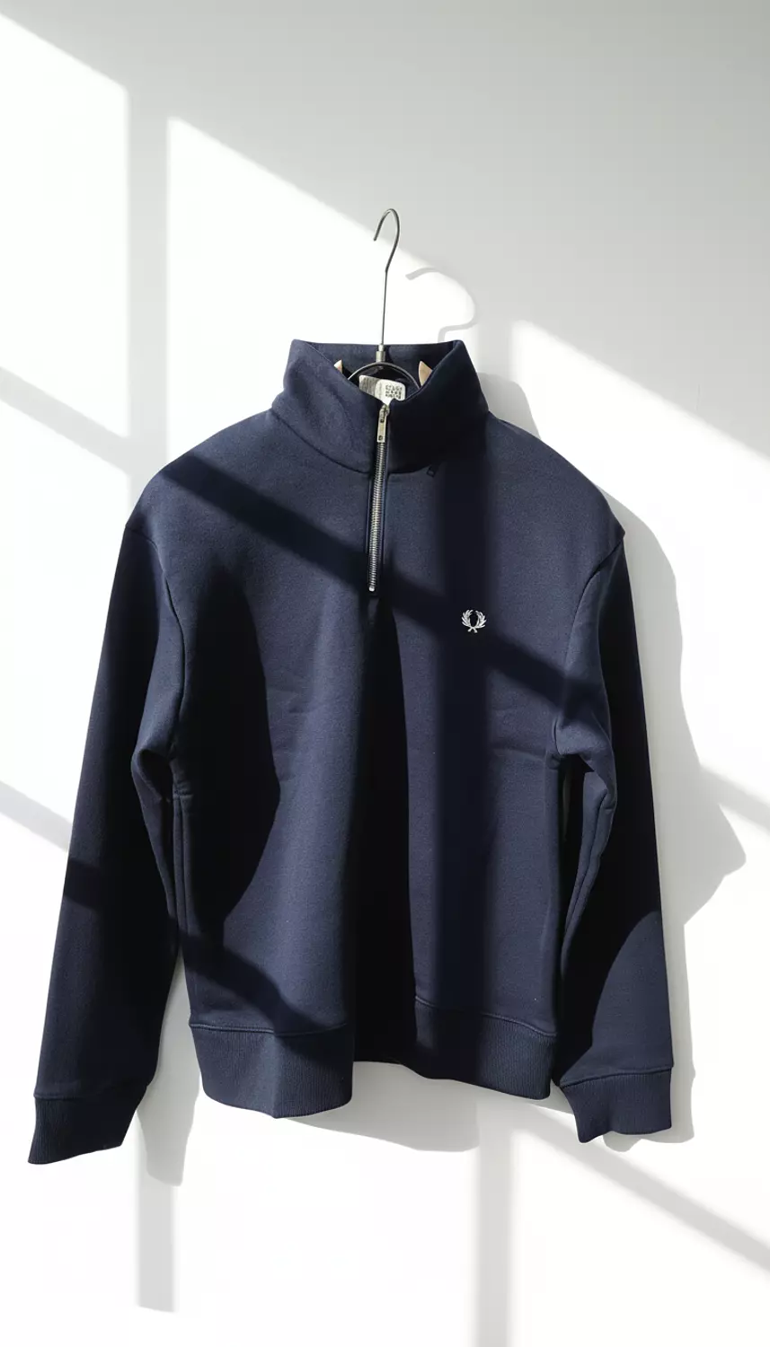 Fredperry sweater half zip Navy hover image