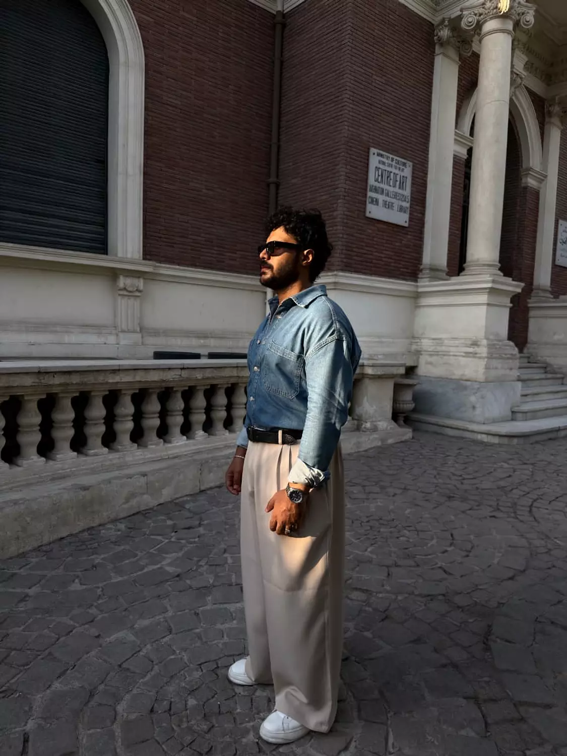 Classic Wide-Leg pants - Beige  2