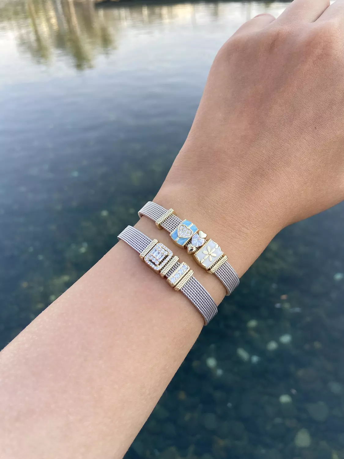 Silver link bracelet