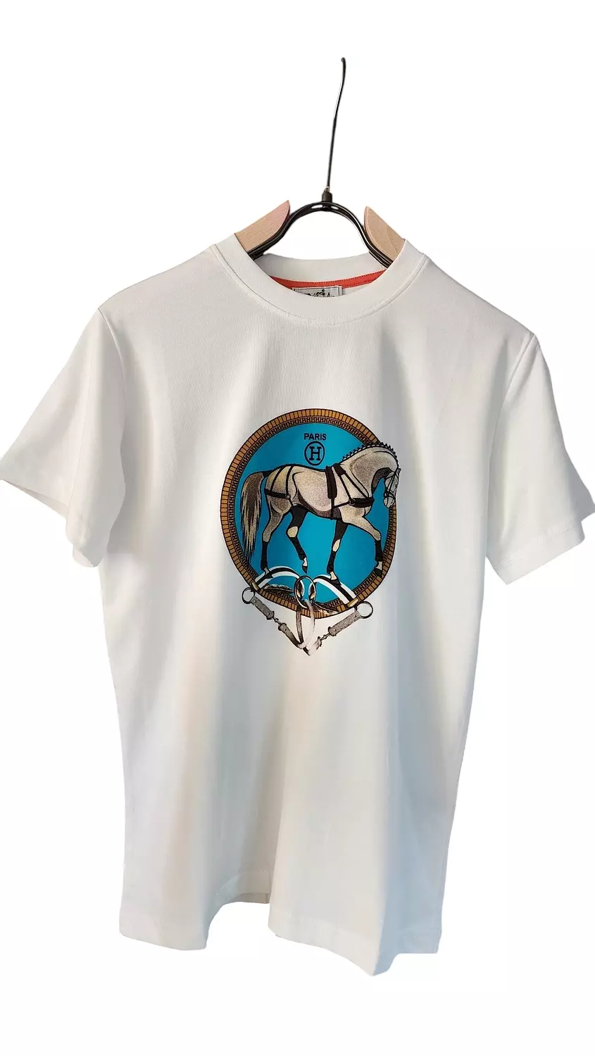 HERMES whitexblue tshirt hover image
