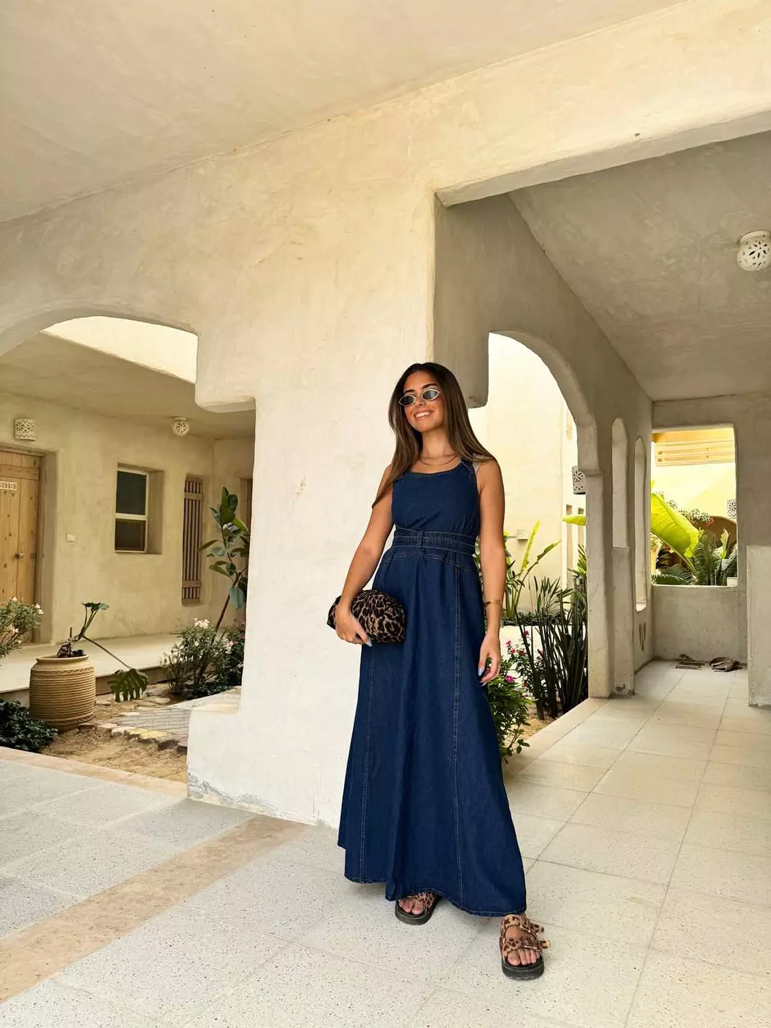 Sleeveless- Denim Dress hover image