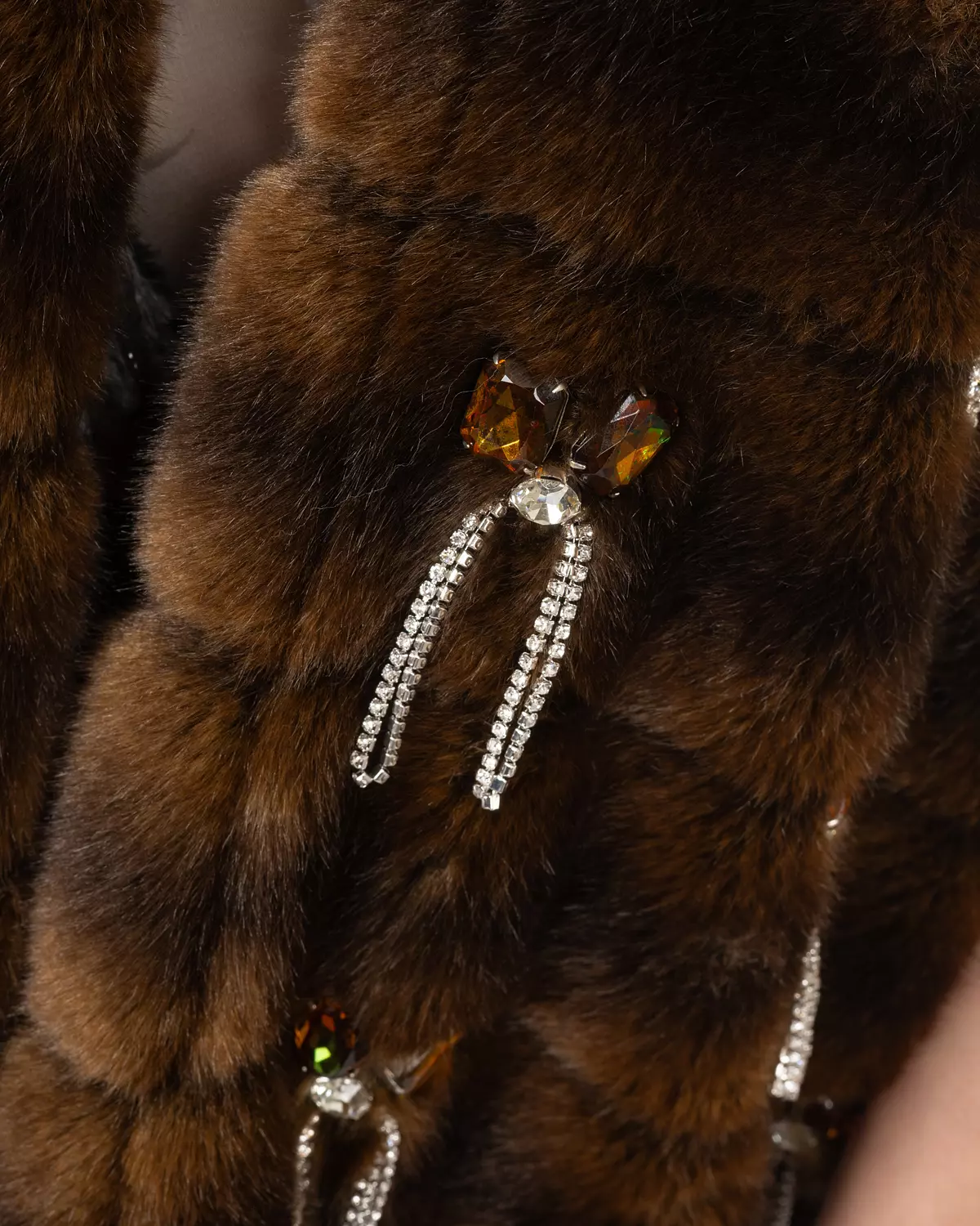 Brown Faux Fur Vest 4