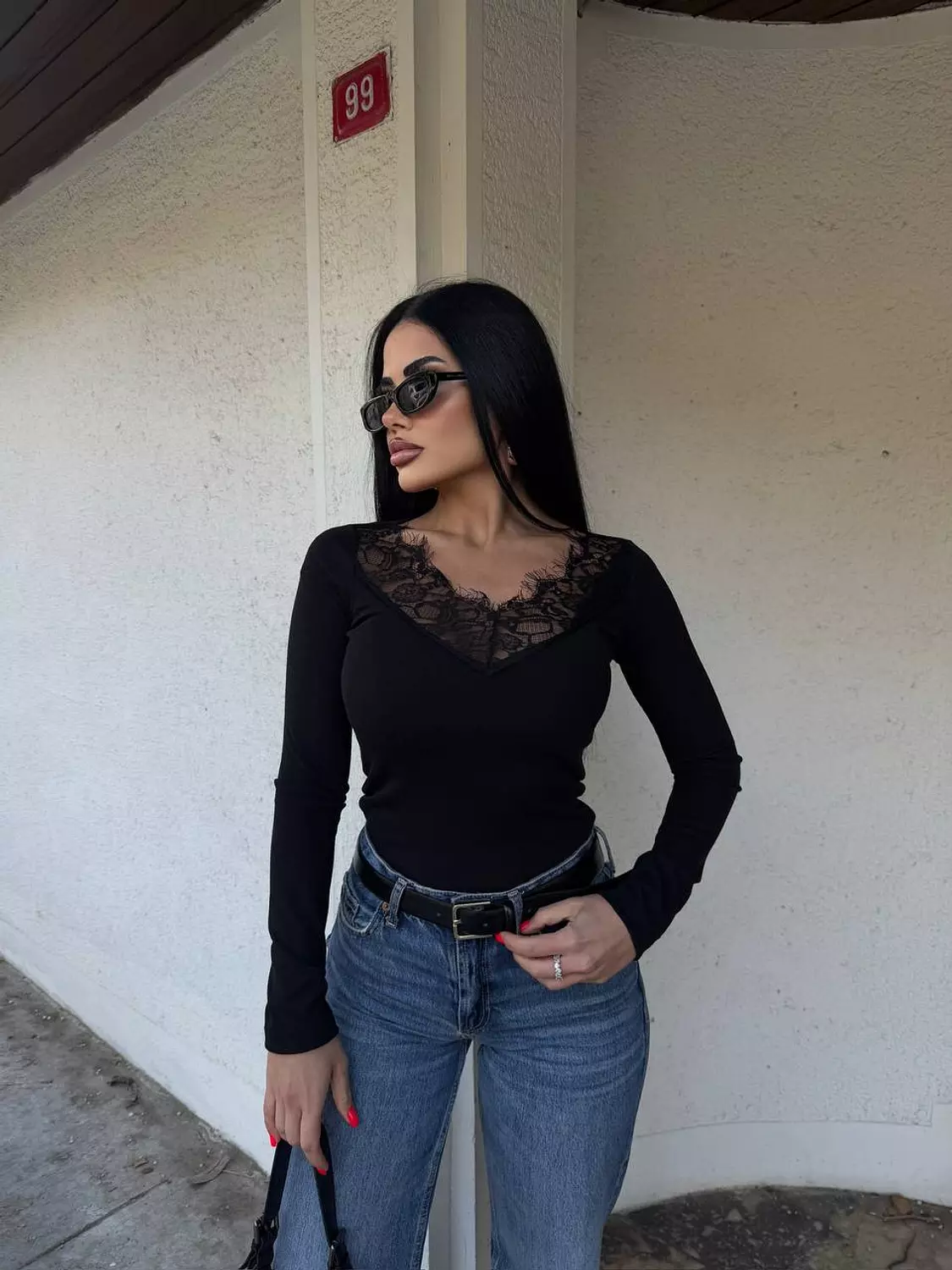 Lace Trim Blouse 5