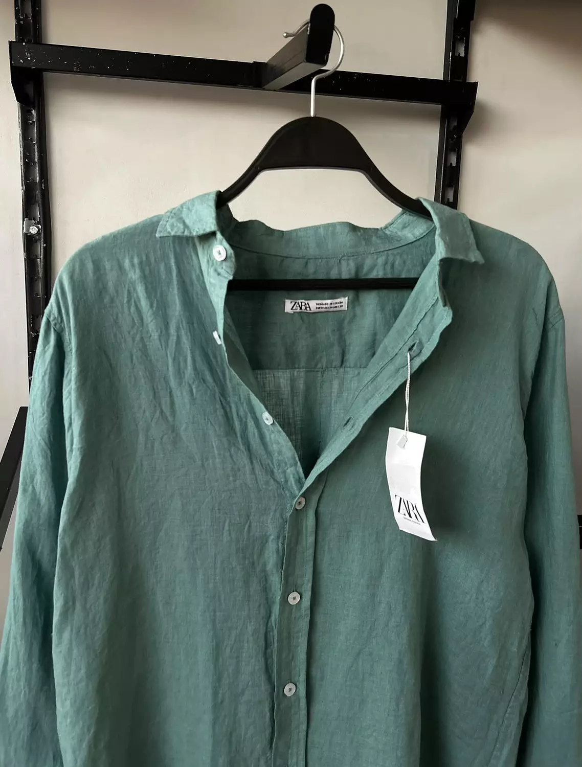 Zara Relaxed Linen Blend Overshirt 1