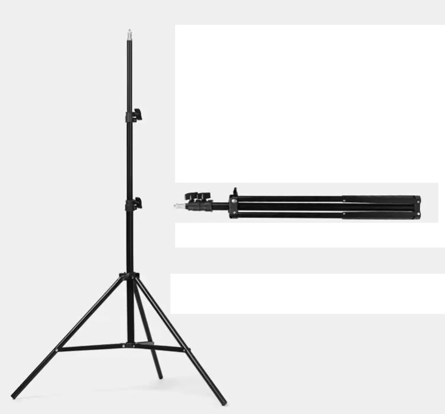 MF-3308 Camera Tripod with 3 Way Head and Metal Legs Black 5