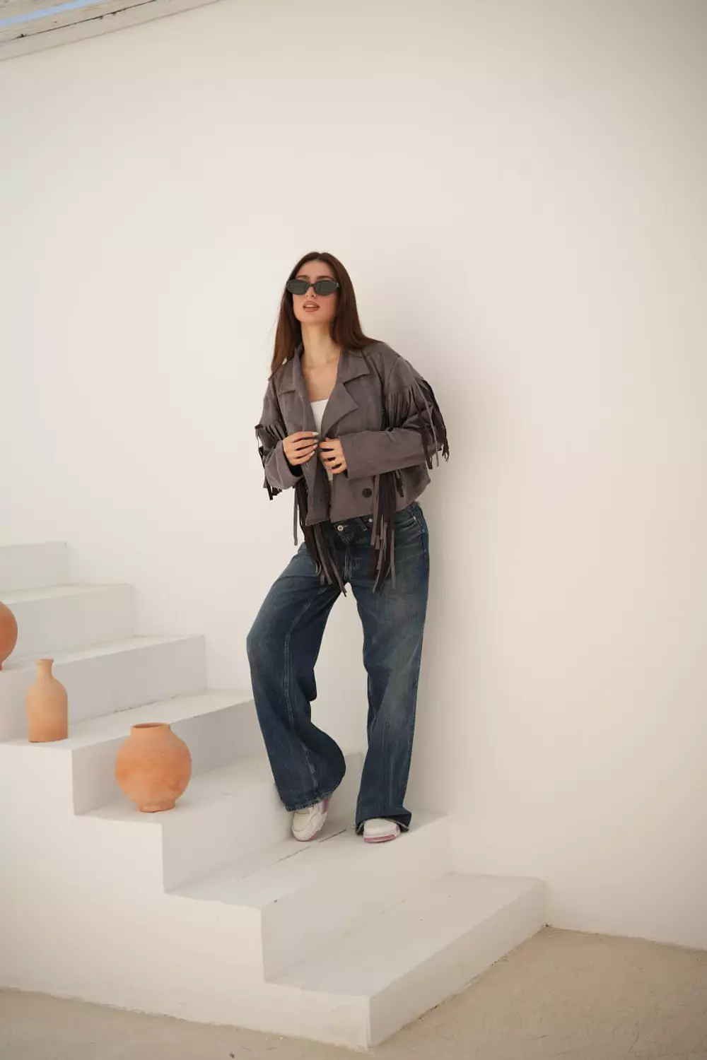 Fringes Suede Blazer  4