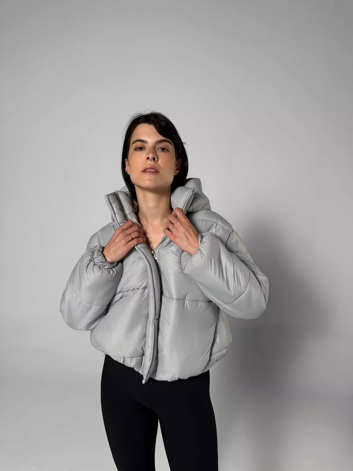 Cropped waterproof jacket 9