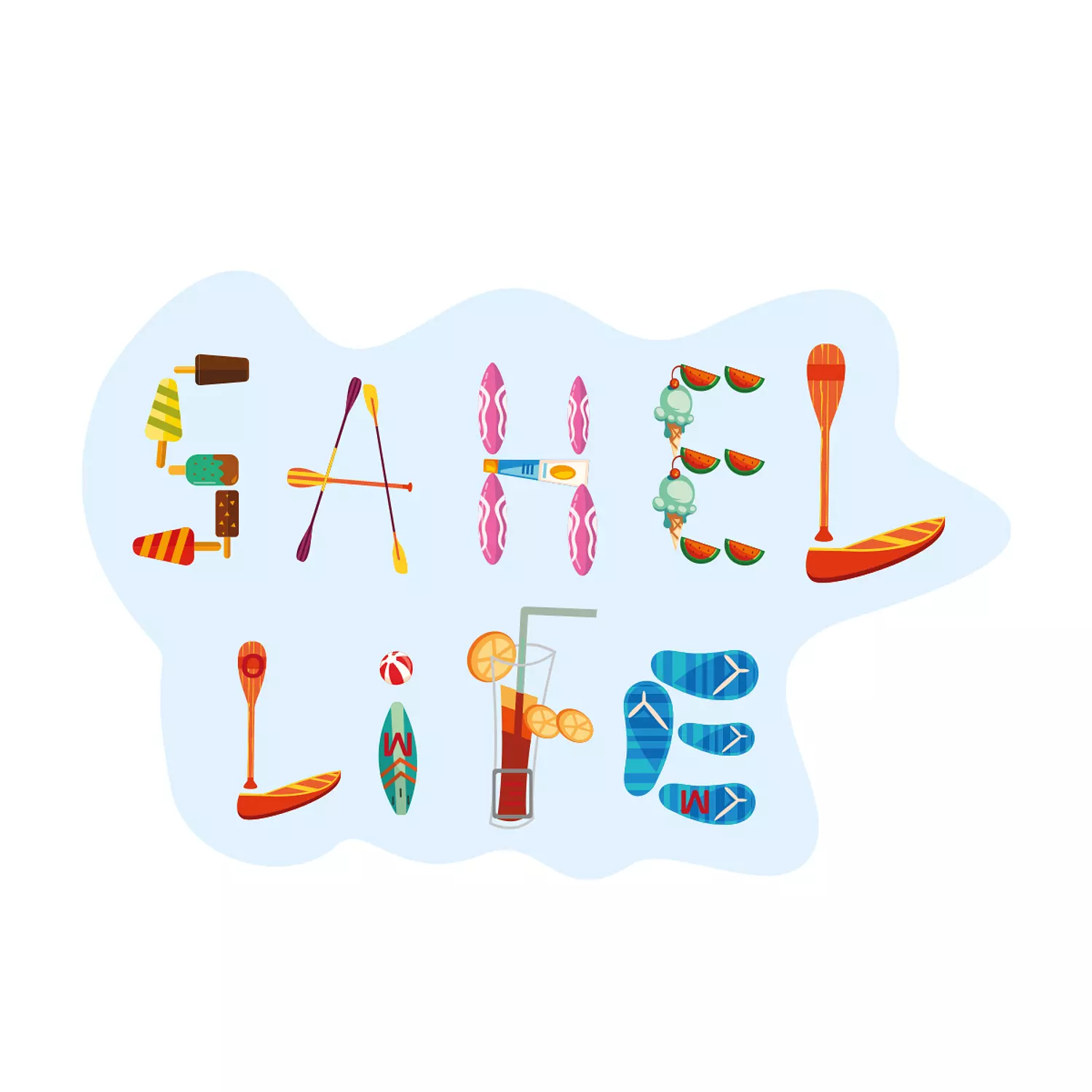 Memo Sahel Life stickers pack , 17x11 cm + 8.5x5.5 , 2 Pieces, for Laptop, Notebook & Car  3