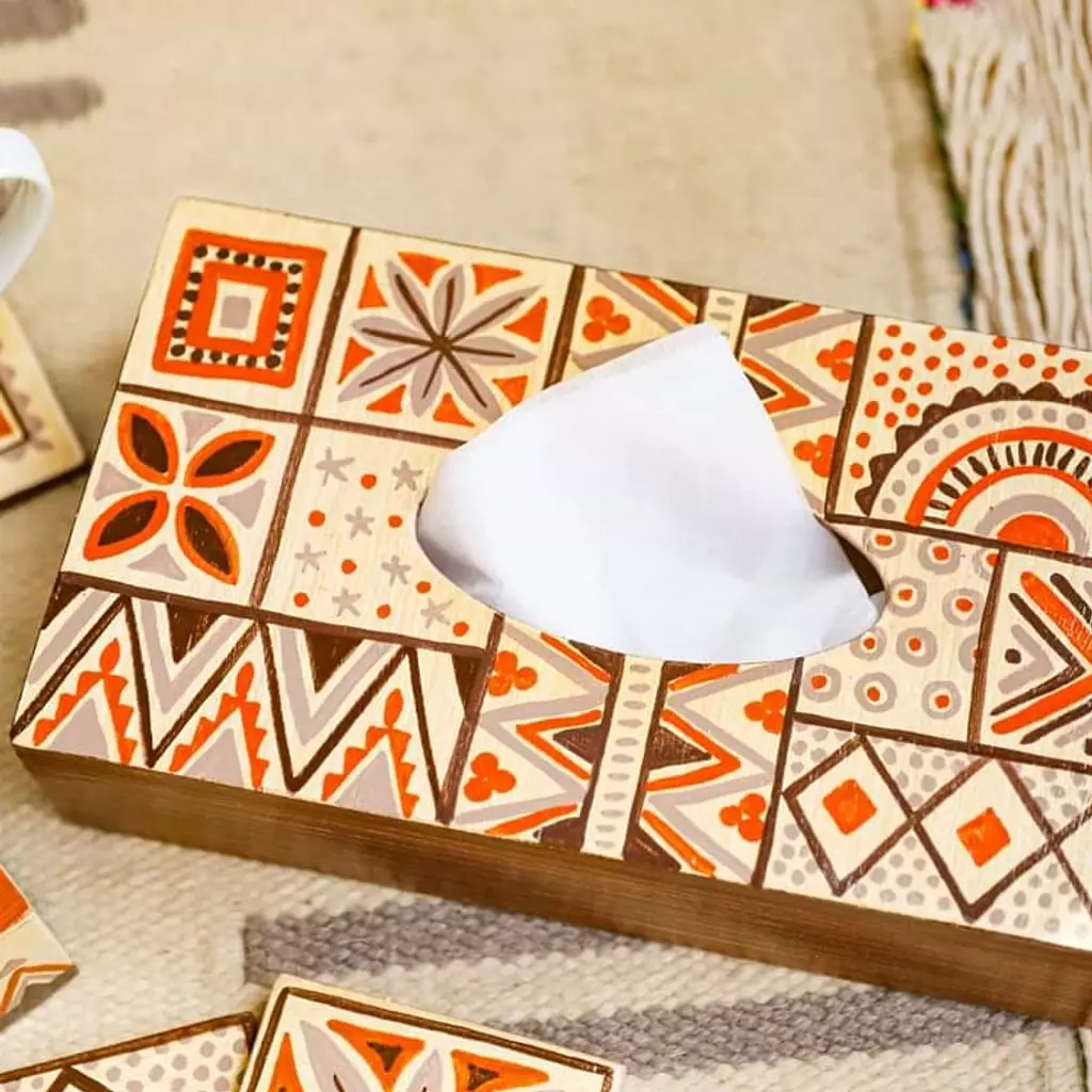 Tissue box - Gigi brown