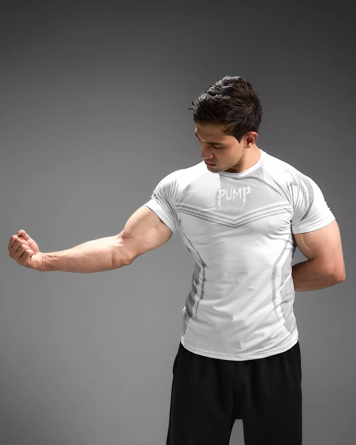 WARRIOR COMPRESSION TEES - white 16