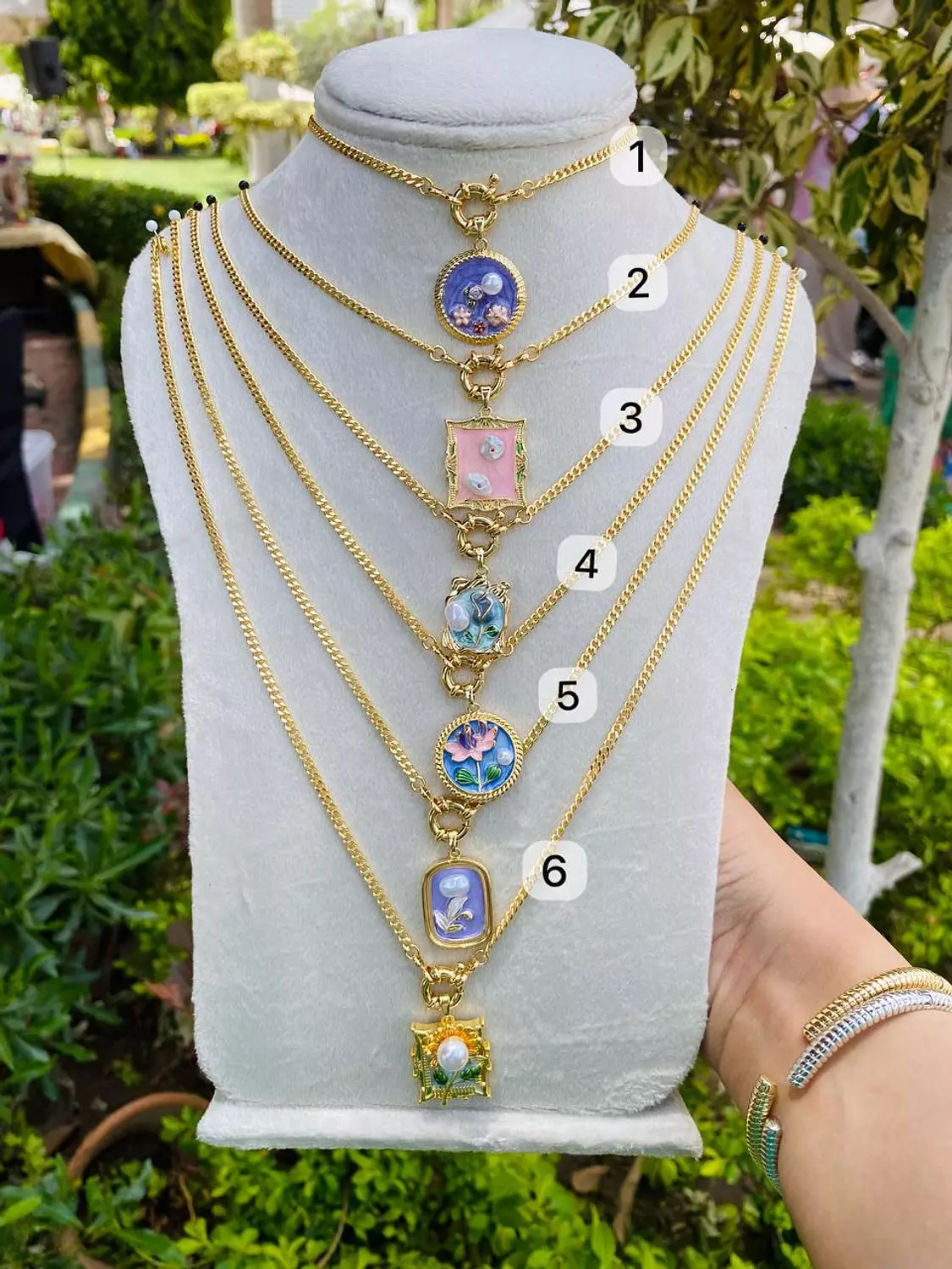 Summer charms necklace  1