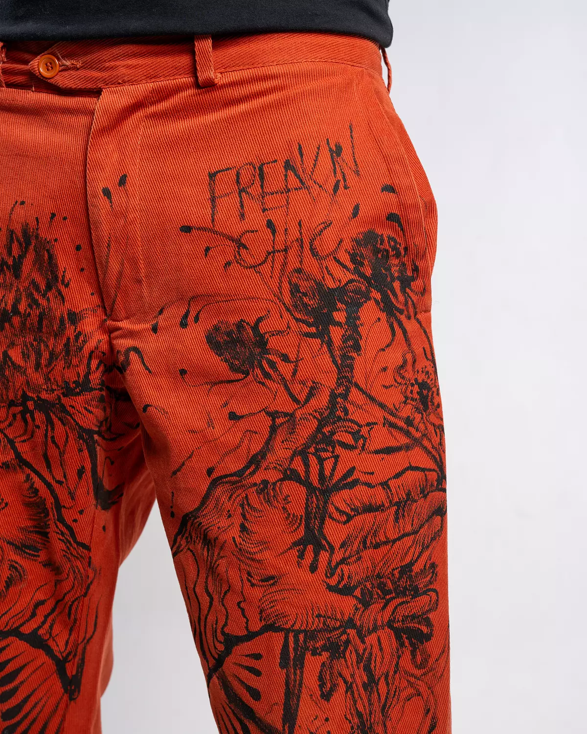 "Land of beauty &mold" hand-painted pants 4