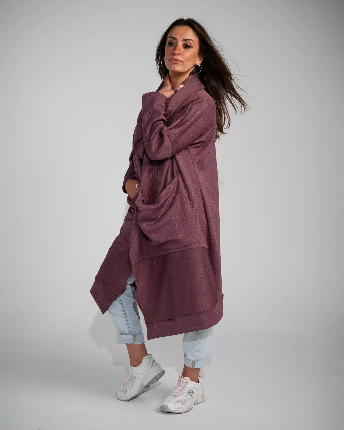 Multi way wrap cardigan Lavander image