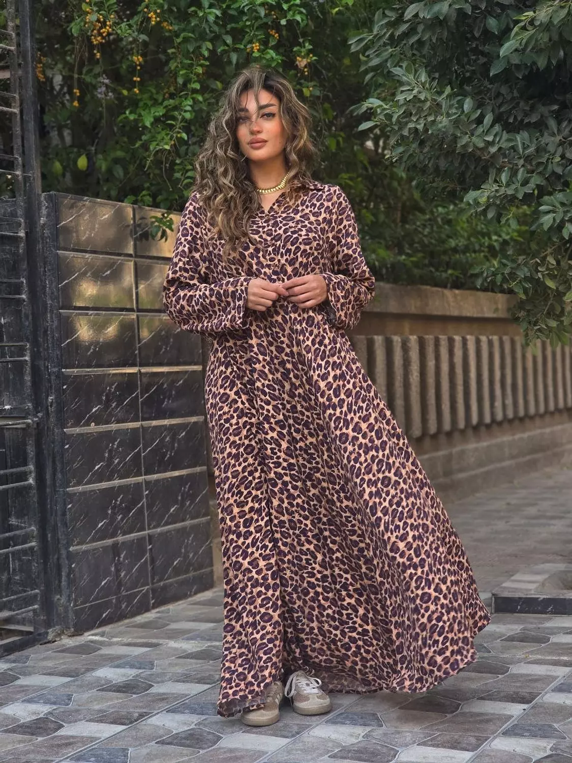 Leopard maxi dress 🐆 hover image