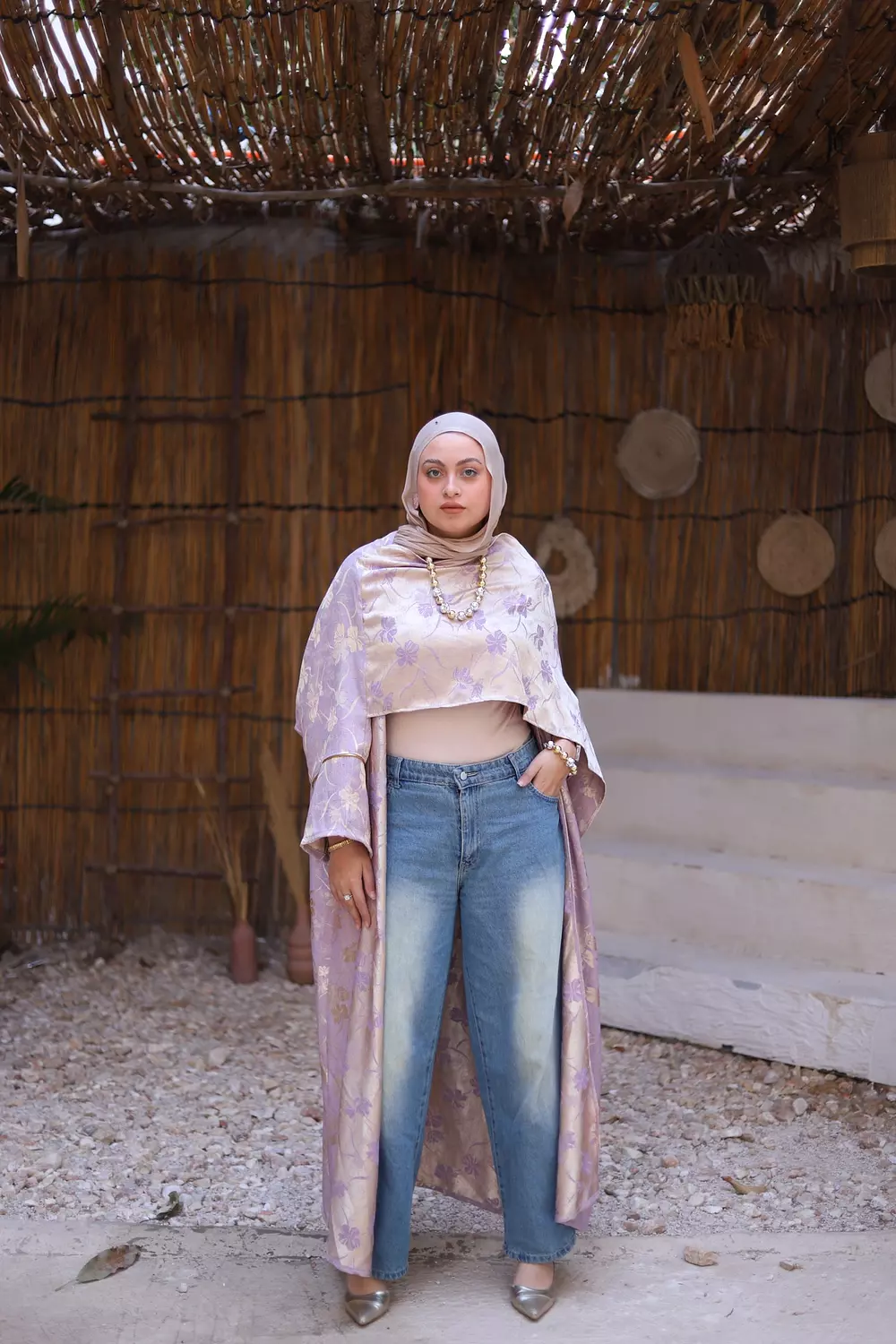 Lavander & gold Jacquard    8