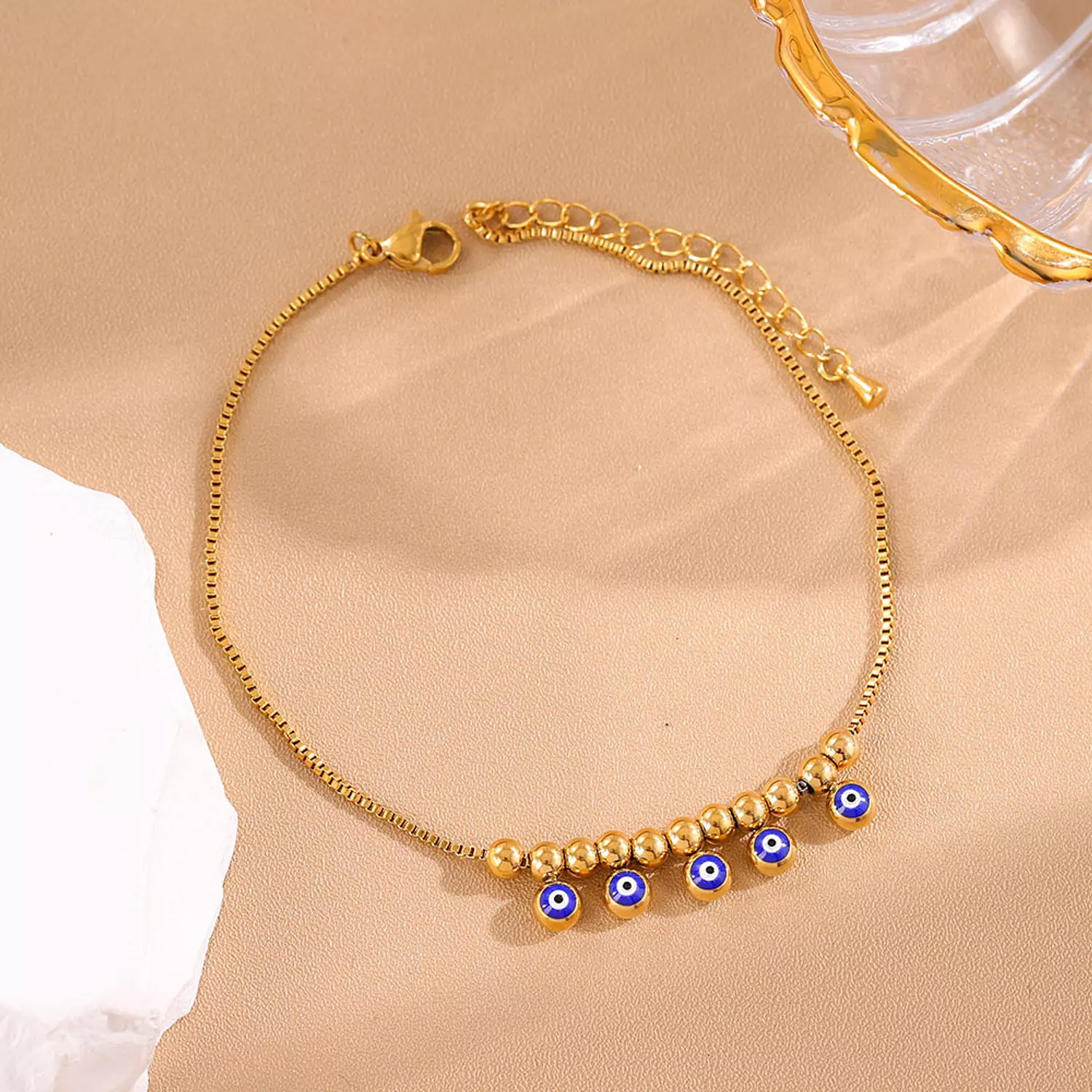 Evil eye charms anklet 3