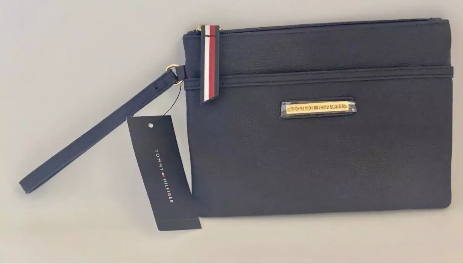 Navy Blue Tommy Hilfiger Women's Wristlet Pouch image