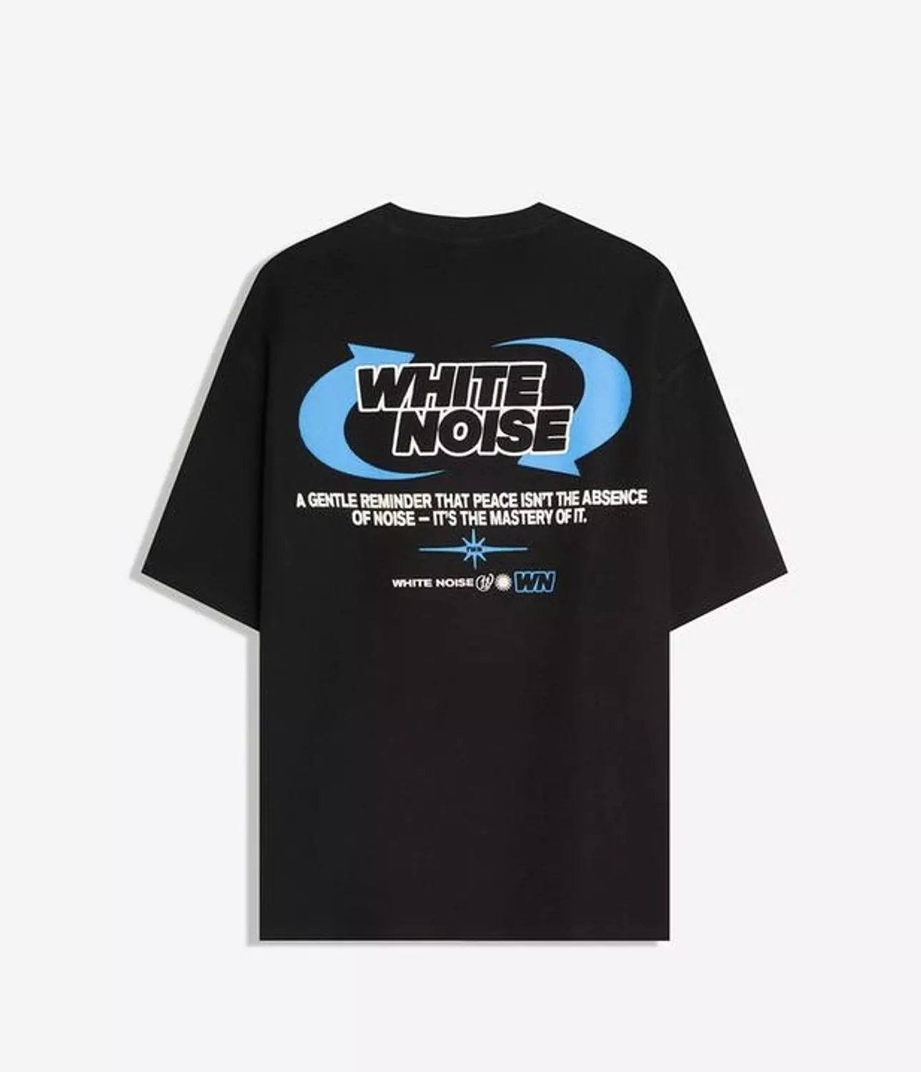 BERSHKA WHITE NOISE T-SHIRT   4